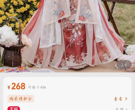 出耀春的宋制汉服迟园春一套(四件套:吊带+...