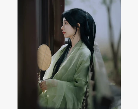 【99价】原创魏晋制汉服女绿色仙气飘逸古风...