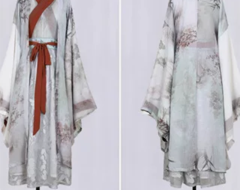 司南阁银狐魏晋风汉服学生古装女广袖中国风日...