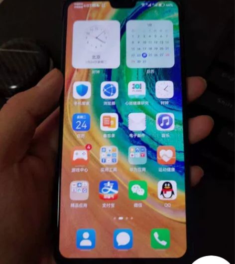 华为mate30 5g 橙色好全程带壳带套...