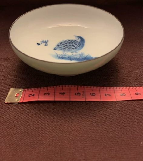 景德镇匠人窑玉青花手绘茶杯 大师签名，手绘...