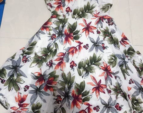 美美的夏夏连衣裙A字裙碎花印花无袖收腰吊带...