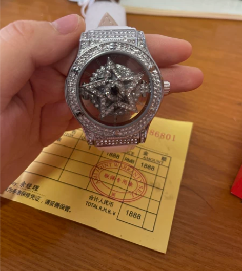 五芒星时来运转手表女镂空潮流时装表 正品！...