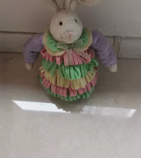 复古田园风马卡龙兔子草裙兔子中古兔蛋糕裙兔...