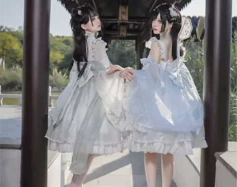 民族风裙 民族风长裙铃兰予蝶定金白绵糖原创...