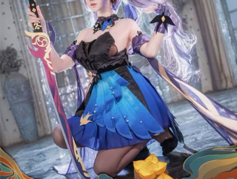 【预售-次元依刻晴 】 原神cos服刻晴霓...