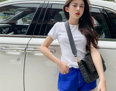 加比gaby牛仔短裤女夏季薄款潮ins高腰...