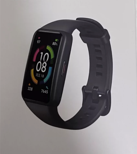 全新未拆封荣耀手环6陨石黑版，附赠一副全新...