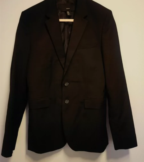 转HM男士西装 尺码：170衣长74，胸围...