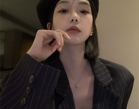 黑色贝雷帽女秋冬季日系大头围蓓蕾帽ins网...