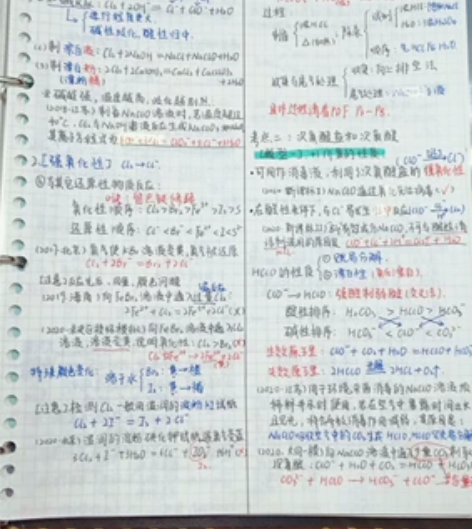 学霸笔记!高中三年的化学笔记本,现在毕业了...