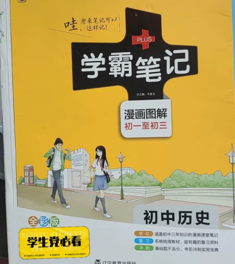 初中历史学霸笔记，原价35现特价处理，有意...