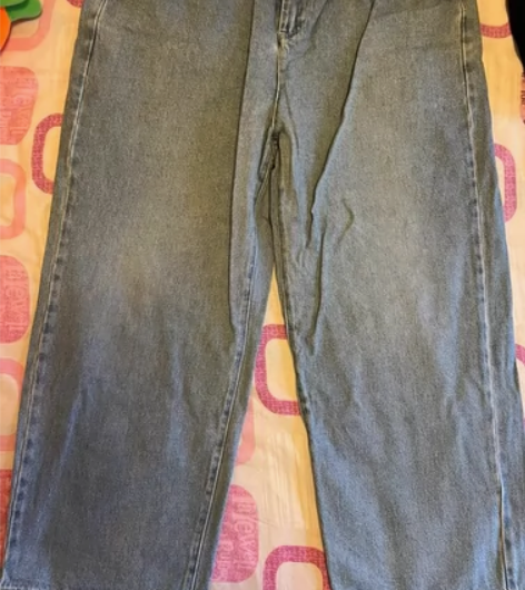 九分宽腿牛仔裤，潮男，潮牌 适合春夏季穿，...