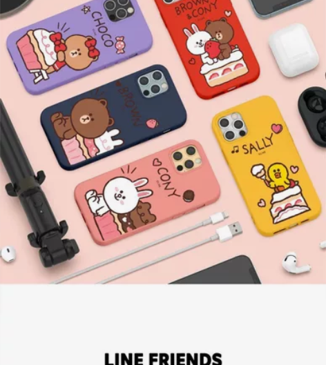 正品line布朗熊iphone13pro手...