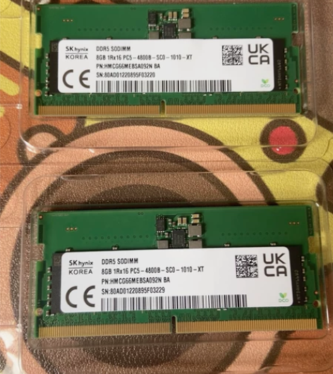 sk 8g ddr5 4800内存两条。联...