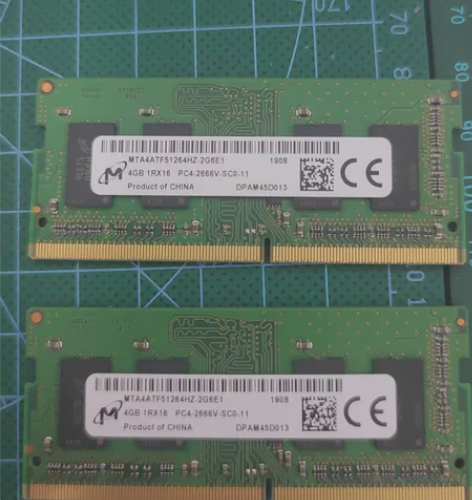 自用戴尔笔记本换下来的两根镁光4G内存 D...