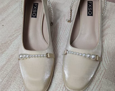 粗跟玛丽珍鞋女复古秋季新款仙女风软皮中跟高...