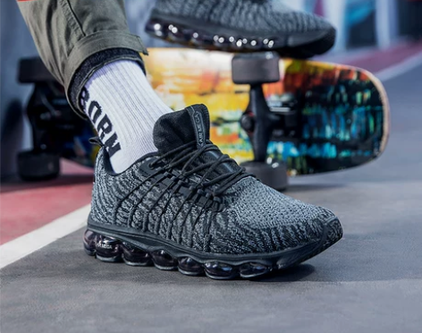 特步男鞋跑步鞋夏季全掌气垫鞋潮网面透气运动...