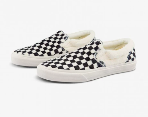 VANS范斯Slip-On低帮黑白棋盘格摇...