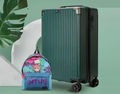 洛克兰20寸大容量万向轮密码铝框登机行李箱...