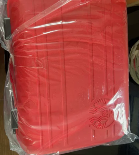 星巴克小旅行箱红色 兑换礼品,仅拍照,详情...