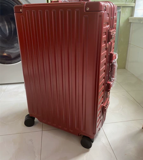 【全新 漫游 旅行箱22寸】酒红色行李箱拉...