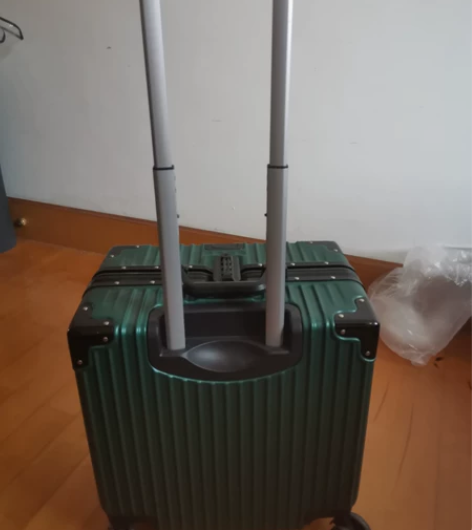 #20寸墨绿色升级铝框挂钩款登机箱   买...