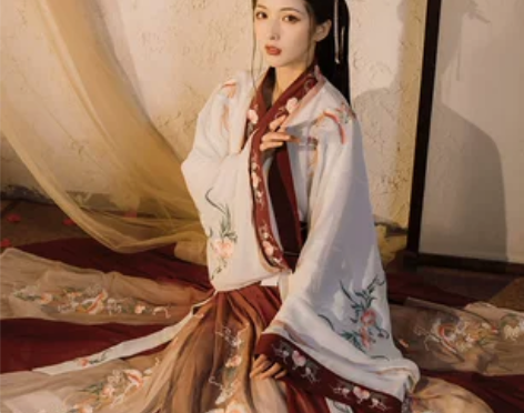 青藜册【芳菲吟】晋制日常春夏汉服三件套装 ...