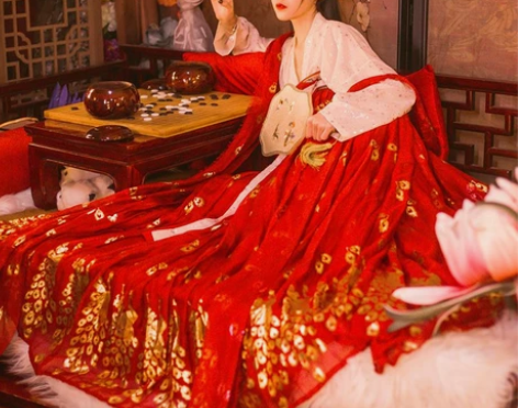 【五五年原创汉服.丹霞】 对襟上襦+大袖衫...