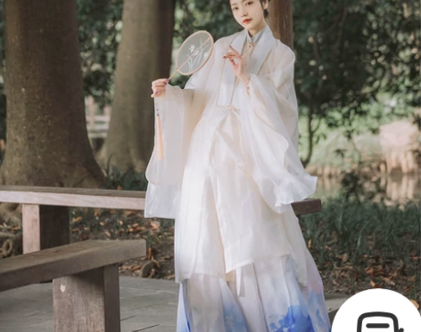 大刀出五五年原创汉服女【慕雪】明制立领斜襟...
