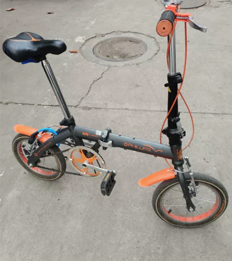 菲利普折叠自行车 九成新 14寸轮 大人...