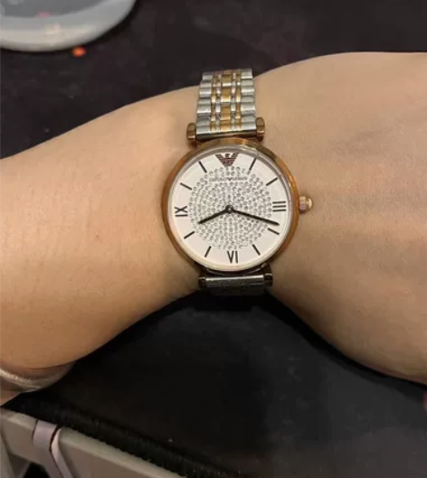 手表【不正包退】阿玛尼满天星手表 个人二手...