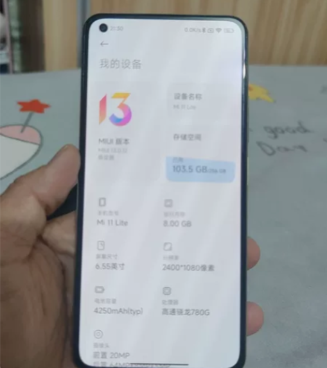 小米11青春版 官方换过指纹键 摔了一次后...