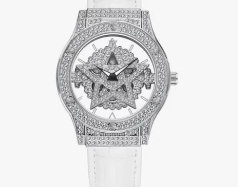 五芒星时来运转手表女款网红爆款轻奢小众满钻...