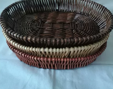 包邮柳编收纳筐展示篮水果篮藤编蔬菜食品篮子...