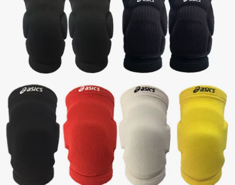 日本asics专业运动排球护膝滑雪防摔撞加...