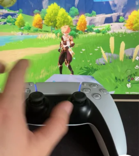 全新未使用的PS5手柄风格PS4蓝牙6轴陀...