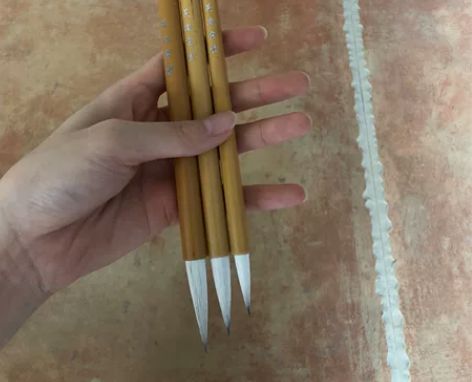 极品黑兼兔毛加健大中小白云毛笔 现特价处理...