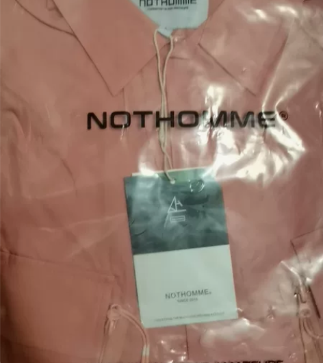 NOTHOMME日系潮牌拉链贴袋工装宽松衬...