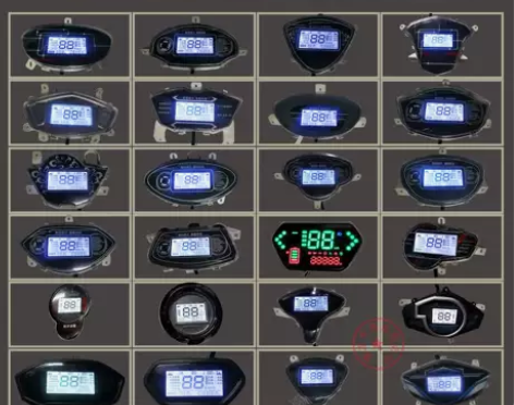 电动电瓶车电压液晶显示器屏一线通仪表总成