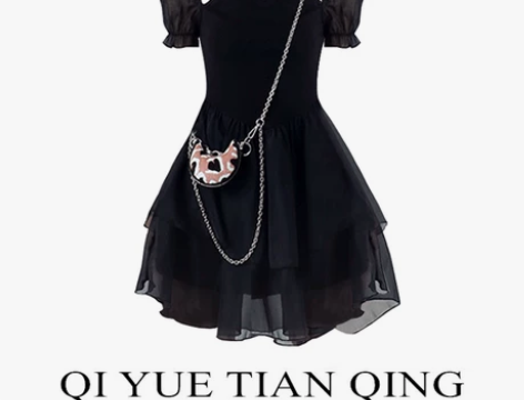 新中式连衣裙女夏季2022新款设计感辣妹短...