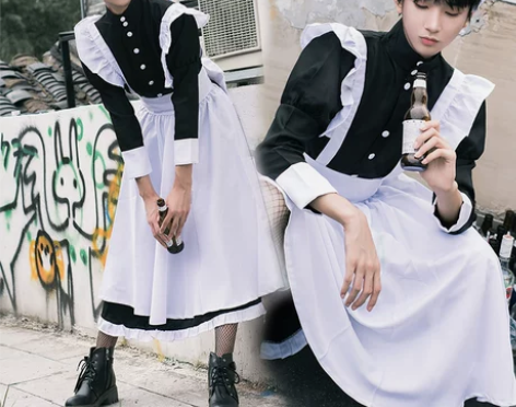 猫老师男女仆装女装大佬cosplay服装五...