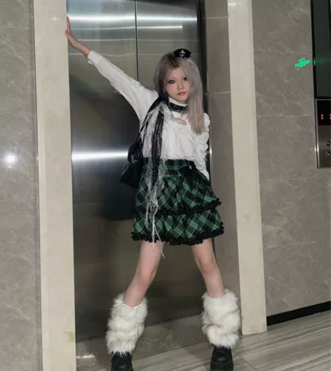 断片小说 原创原宿辣妹甜美蛋糕裙半裙日系亚...
