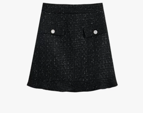 包臀半身裙女2020秋冬新款韩版高腰粗花呢...