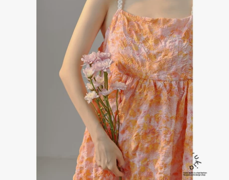 RUKIA/法式初恋公主风裙子海边度假炸街...