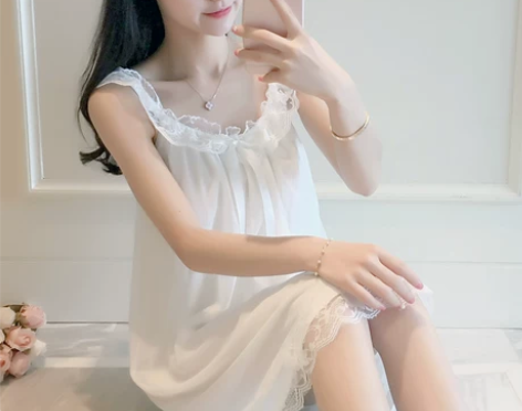 睡衣女夏季冰丝性感吊带睡裙薄款公主风韩版裙...