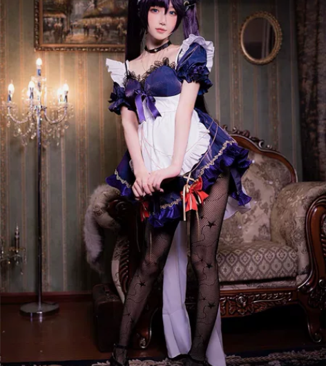 悠窝窝家莫娜女仆 M码仅游场一次漫美假发微...