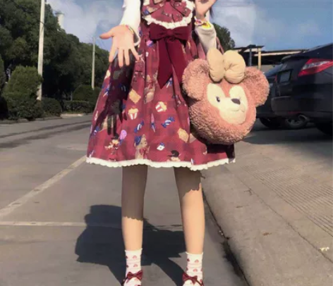 熊熊商店熊熊玩具lolita jsk小高腰...