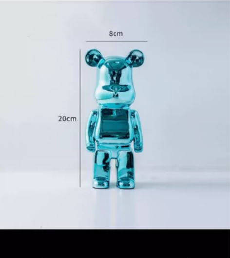 陶瓷电镀暴力熊存钱罐手办公仔摆件网红客厅电...