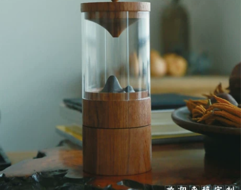 原创中式倒流香香薰炉木质香炉花梨木家用中式...
